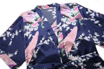 Raudona Moteriška Dirbtiniais Šilko Skraiste, Chalatas Kinų Stiliaus Moterų Sleepwear Kimono Vonia Suknelė Mujer Pijama Dydis S-XXXL