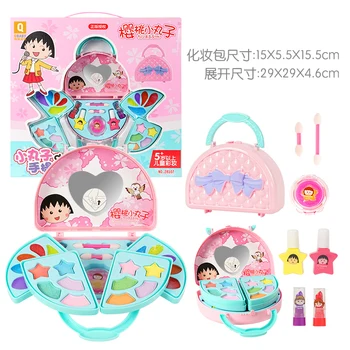 Qiaowa Vaikams, kūdikių Kosmetika Petend Dress Up Kids Nagų lako Žaislai Mergaitėms, Vaikams, Kosmetika, Akių Šešėlių Lūpų Saugus Netoksiška