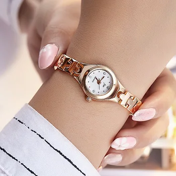 JW Prekės ženklo moterų Apyrankės Žiūrėti Naują atvykimo paprastas stilius ponios atsitiktinis Ponios laikrodžiai Kvarco aukso Žiūrėti moteriška suknelė laikrodžiai