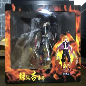 20CM GK Demon Slayer Pav Rengoku Kyoujurou PVC Veiksmų Skaičius, Surinkimo Modelį, Žaislai, Dovanos