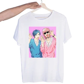 Yarichin Klubas Japonų Anime Estetikos Tshirts Vyrų Mados Vasaros marškinėliai Marškinėlius Viršuje Tees Streetwear Harajuku Juokinga