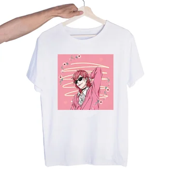 Yarichin Klubas Japonų Anime Estetikos Tshirts Vyrų Mados Vasaros marškinėliai Marškinėlius Viršuje Tees Streetwear Harajuku Juokinga