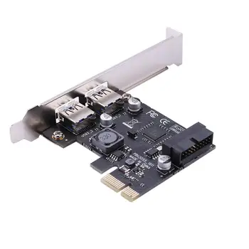 2 Port Usb 3.0 Pci-E Išplėtimo Plokštę Išorės Usb3.0 Pcie Card Adapteris Su 2 Jungimo Modulis Nec Chip Už Desktop Pc Kompiuteris
