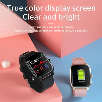Pilnas Touch Smart Watch Moterys Vyrai Smartwatch Elektronika Smart Laikrodis 