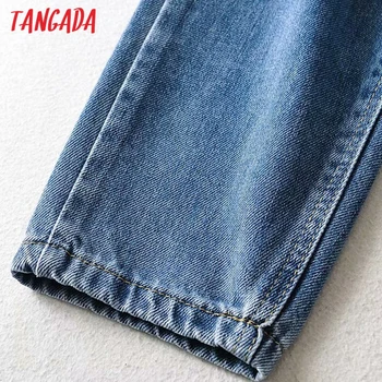 Tangada 2020 mados moterų aukšto juosmens džinsus, kelnes ilgos kelnės kišenės mygtukai moterų kelnes 2QI01