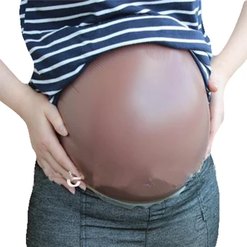 Didelis dvyniai 5~7 mėnesių netikrą nėščios pilvo klijų 4000g silikono pilvą tikroviškos soft nematomas