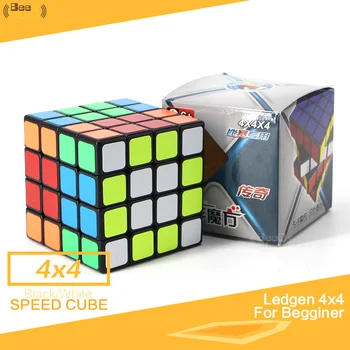 Shengshou Atbrailos 4x4 Magiškasis Kubas 4x4x4 4layer 62mm Įspūdį Profesinės Greitis Cube Juodas Lipdukas Švietimo Žaislas, Vaikas, Vaikai