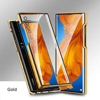 Metalo Magnetinių 360 Telefono dėklas Dvipusis Grūdinto Stiklo Dangtis Huawei Mate XS Atveju Huawei Mate XS Magnetinio Atveju KS0942