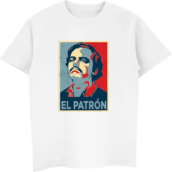 Mada Karšto Pardavimo Pablo Escobar Ponios T-Shirt,El Patron Narkotikų Magnatą Narcos T-Marškinėliai Vyrams Trumpomis Rankovėmis Tees Marškinėliai Streetwear Harajuku