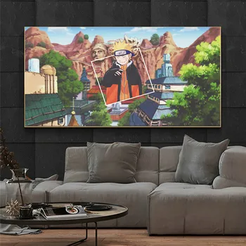 Japonijos Anime Naruto Hokages Didelis Dydis Animacinių Filmų, Plakatų Ir Grafikos Drobė Sienos Meno Tapybos Ant Namų Dekoro Nuotraukos Kambarį