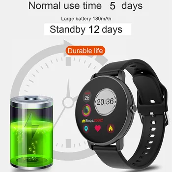 2020 M. Visiškai Touch Smart Watch Vyrų Kraujo Spaudimas Smartwatch Moterų Vandeniui Širdies Ritmo Tracker Sporto Laikrodis Žiūrėti