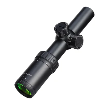 WESTHUNTER 1-5X24 Kompaktiškas Medžioklės taikymo Sritis Mil Dot Tinklelis Riflescope atsparus smūgiams Bokštelius Lock Reset Optiniai Taikikliai oriniams