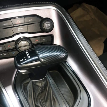Dodge Challenger Įkroviklis-2019 Pavarų Perjungimo Rankena, Anglies Pluošto Išvaizdą Padengti Galvos Trim Kit