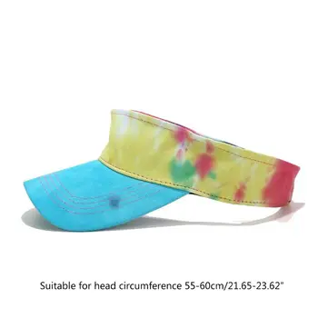 Suaugusiųjų Spalvingas Kaklaraištis-Dažų Saulės Skydelis Skrybėlę UV Apsauga Gatvės Tuščios, Viršuje Beisbolo kepuraitę
