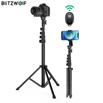 BlitzWolf BW-STB1 Stabilaus Trikojo Selfie Stick Belaidžio Nuotolinio valdymo Užrakto Multi-kampas Profesionalus Nešiojamų Selfie Stick Telefonai