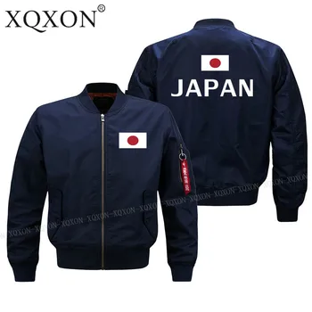 XQXON-Atsitiktinis Naujas Vyrų Paltai Striukės Japonijos Vėliava, Spausdinta Vyras Karinės Striukės, Plius Dydis S-6XL J147