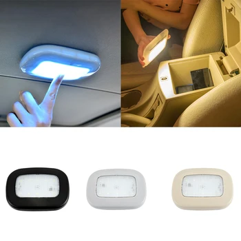 Universalus USB Įkrovimo Balta LED Automobilių Skaitymo Šviesos Interjero Stogo Doom Lempos Magnetinio LED Automobilių Touch Tipas Naktį Lengvųjų Automobilių Stilius