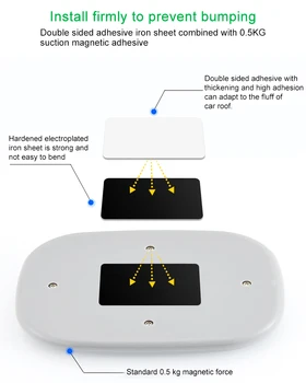 Universalus USB Įkrovimo Balta LED Automobilių Skaitymo Šviesos Interjero Stogo Doom Lempos Magnetinio LED Automobilių Touch Tipas Naktį Lengvųjų Automobilių Stilius