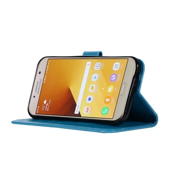 Effelon 1.Case For Samsung Galaxy A7(2017 M.), A720 A720F PU Oda Atveju 5.7 colių Kortelės Turėtojas Iškilumo Pelėda Magnetinio Apversti Piniginės Atveju