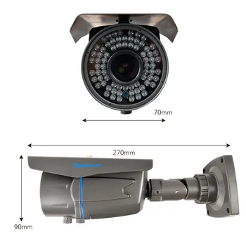 TOPROHOIME H. 265 4MP 48V POE IP Kamera Lauko Vandeniui IR Fotoaparato 2,8 mm-12mm Variklio Mastelis Automatinis fokusavimas saugumo POE Fotoaparatas