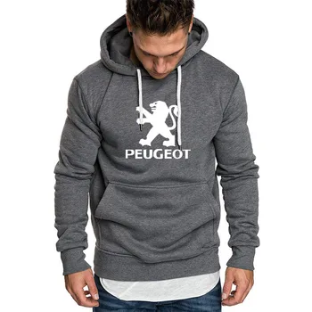 Hoodies Vyrų Peugeot Automobilių Logotipas Spausdinti Palaidinukė Pavasario Rudens Mados Vyrų Hoodie hip-hop harajuku Atsitiktinis Fleece Hoody dainos