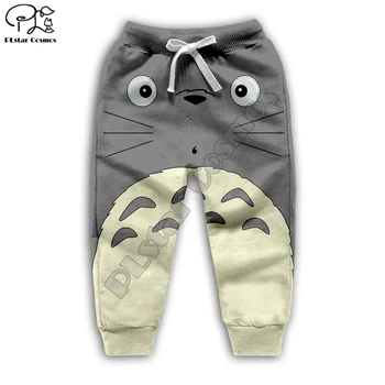 Japonų anime Totoro Vaikams Audinys kūdikių, Vaikų drabužiai 3d hoodies/marškinėlius/berniukas mergaitė palaidinukė Animacinių filmų Karšto Filmas ziajać stilius-4