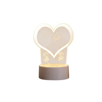 Aš MYLIU TAVE Saldus Meilužio Širdį Balionas 3D LED USB Lempa Romantiška Dekoratyvinis Spalvinga Naktį Šviesos Draugei, Dovana Motinos Diena