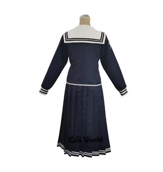 Danganronpa Fukawa Touko Mokyklos Vienodos Sailor Kostiumas Viršūnes Suknelė Przybornik Žaidimai Cosplay Kostiumai