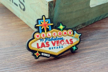 Las Vegas, Nevada, JAV Turizmo Kelionių Suvenyrų 3D Gumos Šaldytuvas, Šaldytuvo Magnetu DOVANŲ IDĖJOS