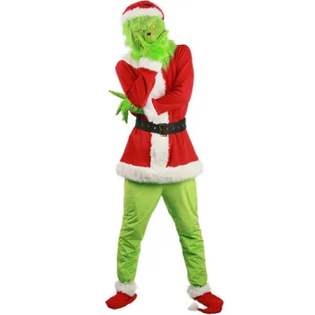 Santa Geek Cosplay Kostiumas Kaip Geek Pavogė Kalėdų Kostiumas Komplektus Suaugusiųjų KALĖDOS Šalis Kostiumas
