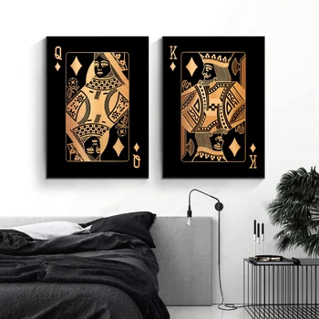 Pokerio Drobės Tapybos Sienos Meno Dekoro Plakatai Ir Spausdina Nuotraukas, Už Namų Sienų Plakatai, Paveikslai Ant Sienos