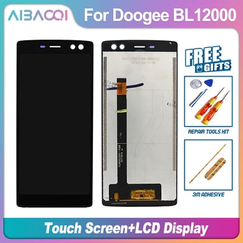 AiBaoQi Naujas Originalus 6.0 colių Jutiklinis Ekranas+2160X1080 LCD Ekranas Asamblėjos Pakeisti Doogee BL12000/BL12000 Pro 