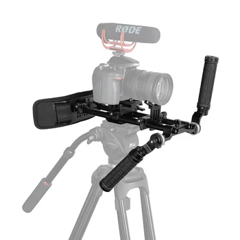 Kayulin Krūtinės Stabilizatorius Palaikymo Sistema Dvigubos rankenos 360° Reguliuojamas Objektyvas Paramos VEIDRODINIŲ Fotoaparatų DV kameros