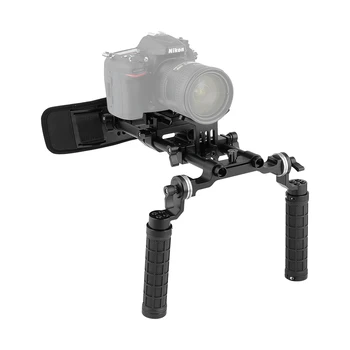 Kayulin Krūtinės Stabilizatorius Palaikymo Sistema Dvigubos rankenos 360° Reguliuojamas Objektyvas Paramos VEIDRODINIŲ Fotoaparatų DV kameros