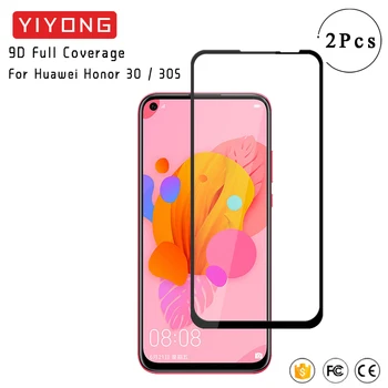 YIYONG 5D Visiškai Padengti Stiklo Huawei Honor 30 Lite 30S Peržiūrėti 30 Pro V30 Grūdintas Stiklas Ekrano apsaugos Huawei Honor 20 V20