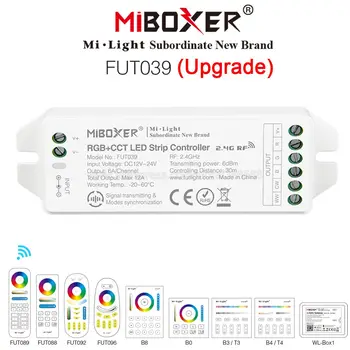 MiBOXER FUT039 (Atnaujintas) 2.4 GHz RGB+BMT LED Juostos Valdiklis Smartfon APP / 2.4 GHz RF / Balso / DMX512 Valdymo Skydelis Valdymo