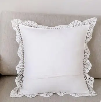 Rankų darbo klasikinė nertų pagalvėlių dangtelis kablio smėlio spalvos/baltos pagalvės užvalkalą dekoratyvinis mesti nėrinių sienos užvalkalas Sofa