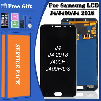 Samsung Galaxy J4 LCD Ekranas J400 J400F J400G/DS SM-J400F LCD Ekranas Jutiklinis Ekranas skaitmeninis keitiklis Asamblėjos pakeisti Su fra