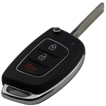 Jingyuqin 10x 3/4 Mygtukus Pakeisti Nuotolinio Automobilio Raktas raktas Korpuso Remontą Mistra Hyundai HB20 SANTA FE 
