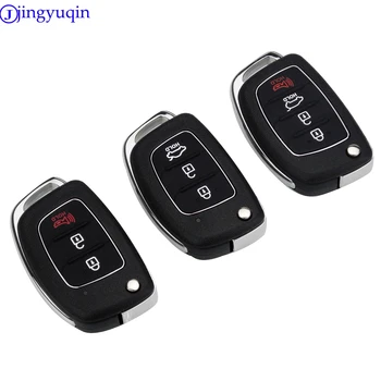 Jingyuqin 10x 3/4 Mygtukus Pakeisti Nuotolinio Automobilio Raktas raktas Korpuso Remontą Mistra Hyundai HB20 SANTA FE 