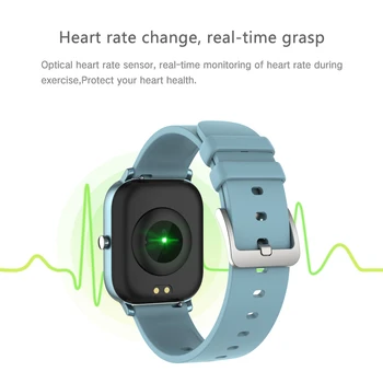 BYKRSEN P8 Vyrai Moterys Smart Žiūrėti Sporto IP67 atsparus Vandeniui Laikrodis Širdies ritmas, Kraujo Spaudimo Monitorius Smartwatch 