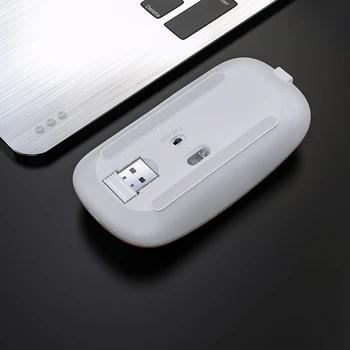 2.4 G Įkraunamos Belaidės Pelės Silent LED Apšvietimu Peles USB Optinė Ergonomiška Žaidimų Nešiojamas KOMPIUTERIS Macbook Naujas