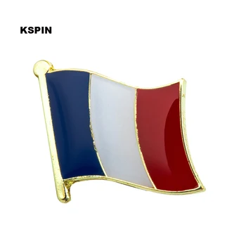Prancūzijos vėliavą, ženklelį pin 10vnt daug Piktogramą Kuprinė KS-0057