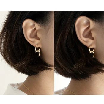 Kpop korėjos Įžymybė pats mados metalo geometrinis auskarai moteris pakabukas auskarai bohemijos pareiškimą, moterų papuošalai, šaliai, dovanos