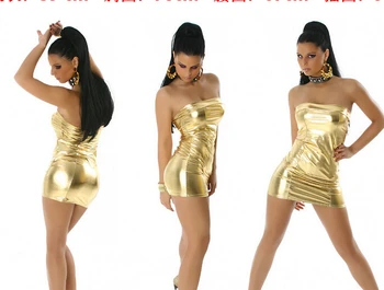 Viršų Pardavimo Seksualus, Keturių Spalvų Moterys Bodycon Suknelė Šviečiantys Dažai Odos nuo Peties Slim Klubo Suknelė Ponios Clubwear