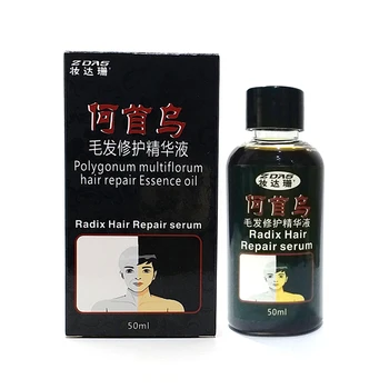 1pcs 50ml tradicinė Kinų medicina išgydyti balti plaukai paversti pilka juodas skystis nepilnamečių nuostolių priežiūros naftos Gydymo Plaukų Slinkimas Produktas