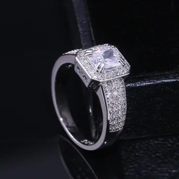 2020 naujas prabangus princesė nekilnojamojo 925 sterlingas sidabro vestuvinis žiedas moterims 