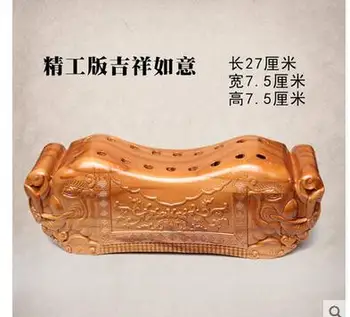 Pagalvė kaklo slankstelio pagalvę, persiko medžio masyvo Medienos Pagalvės Masažas Medžio Drožyba Dovana Tradicinė Kinų Medicina
