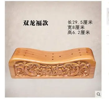 Pagalvė kaklo slankstelio pagalvę, persiko medžio masyvo Medienos Pagalvės Masažas Medžio Drožyba Dovana Tradicinė Kinų Medicina