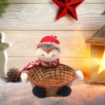 Kalėdų Saldainiai Austi Krepšelį Dekoro Santa Claus Sniego Briedžių Saugojimo Krepšys Dovanų Linksmų Kalėdų Dekoro Kalėdų Dovana, Austi Krepšelio